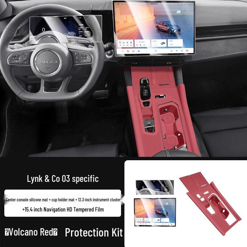 Lynk & Co 03 Door Storage Box Silicone Mat for Window Lift Button Protection