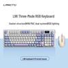 L98 Silent Wired Keyboard & Mouse Set - Stylish RGB Design for Girls, Office, and Gaming Use