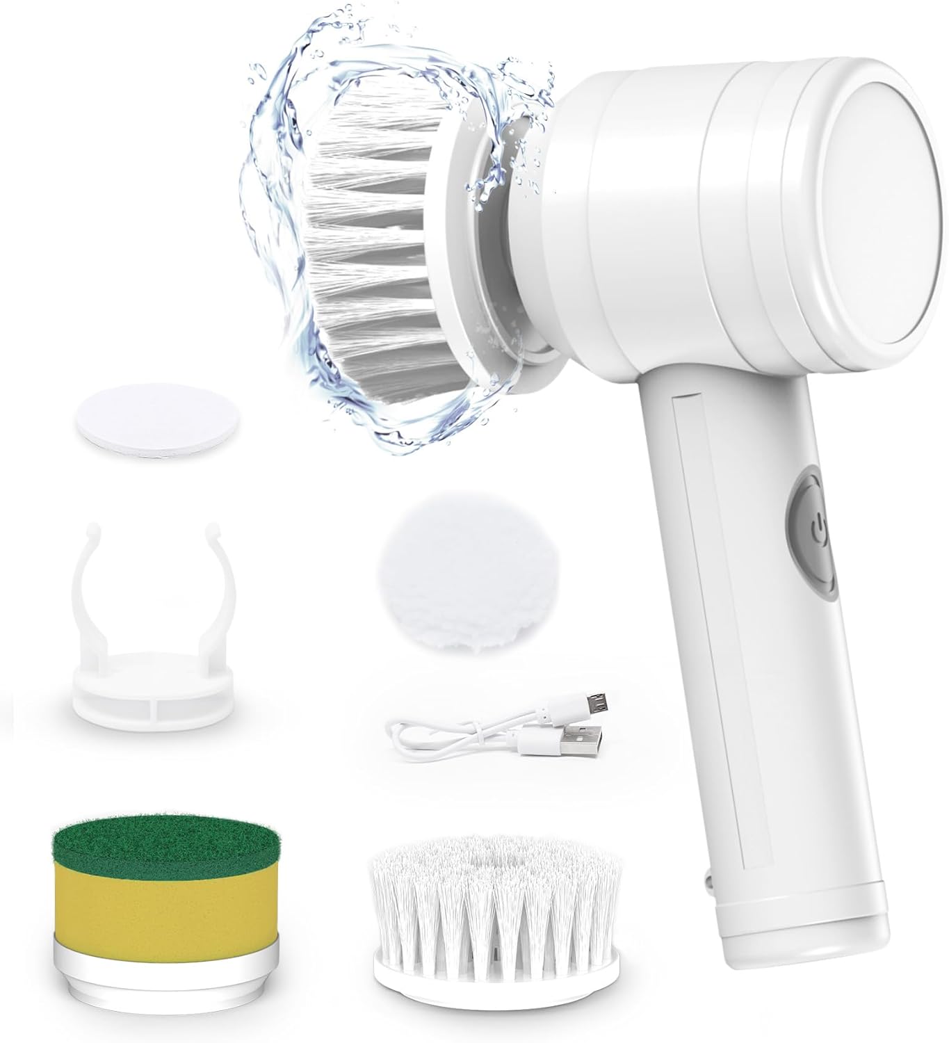 

Электрический вращающийся скребок, электрический скребок для уборки, максимальное время работы 20 минут, беспроводной электрический скребок для ванной комнаты, кухни, напольной плитки