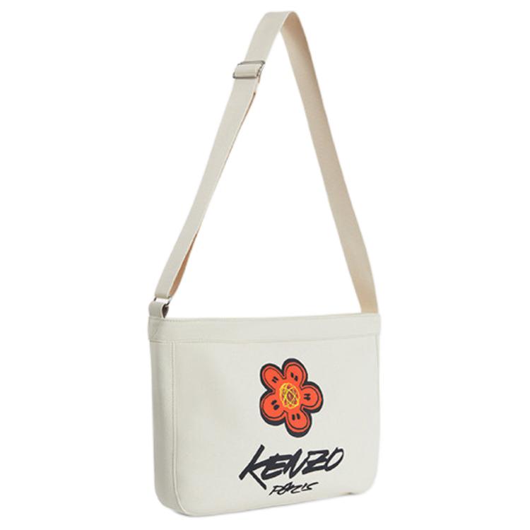 

Kenzo X Futura 2000 Collaboration Brand Letter Logo Fabric Crossbody Shoulder Bag Unisex Bags Light-Brown FF68SA919F36-03 Basic Set (Bag+Dust Bag)