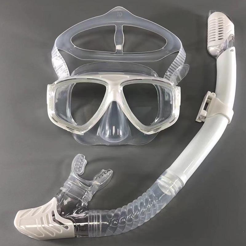 Adult Unisex Scuba and Snorkel Set with Myopia Dive Mask