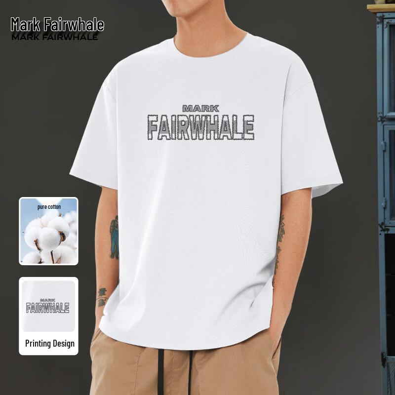 

Mark Fairwhale Men s Heavyweight Cotton Short-Sleeve T-Shirt M