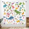 Kids Farm Curtains,Cartoon Animals Cute Chicken Duck Milk Cow Pig Happy Farm Curtains Window Drapes for Bedroom Living Room