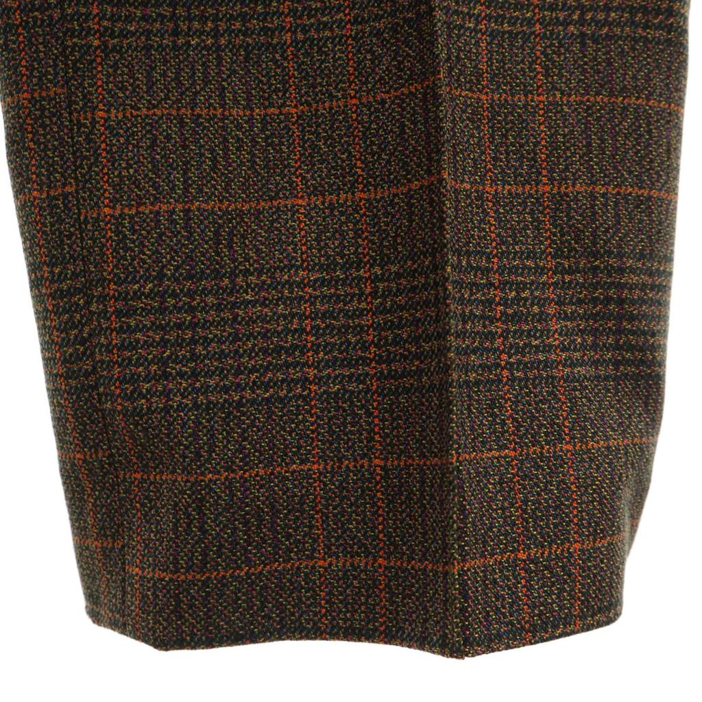 PERVERZE Check Pattern Long pants S Brown Women Used