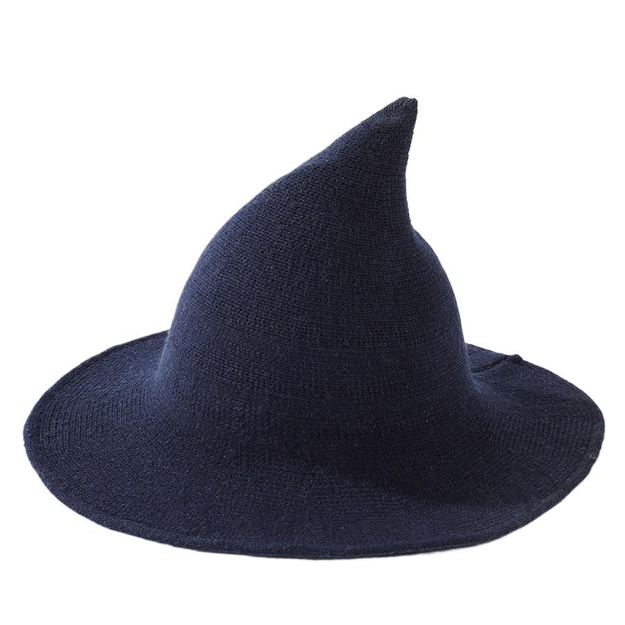Women Hats Halloween Caps Witch Hat Magician Witch Hat Wool Wizard Hat