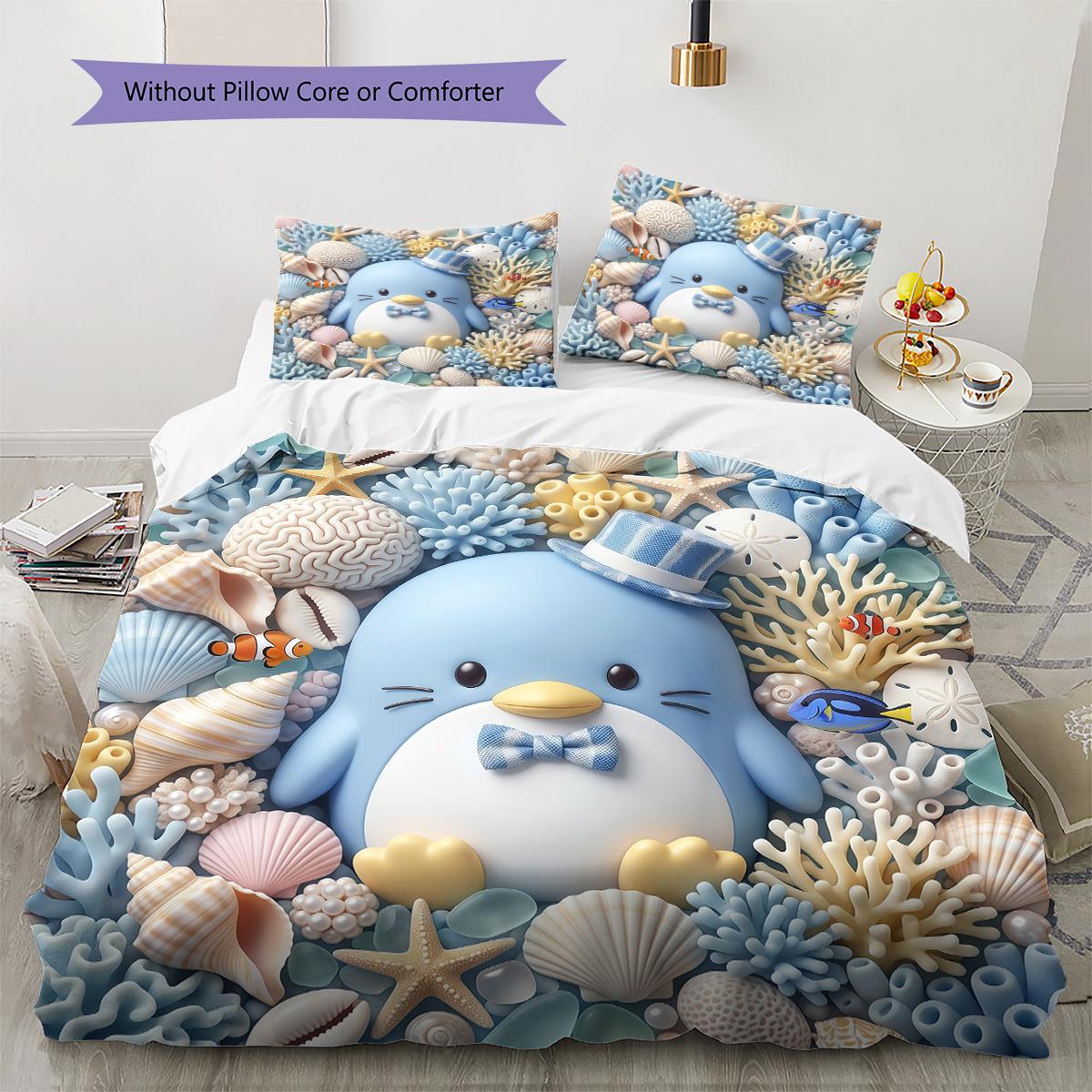 

Sanrio Cartoon Pattern Bedding,Quilt Set Quilt Cover Pillowcase Home Birthday Gift(1 * duvet cover + 2 * pillowcase, without core) 135x200cm
