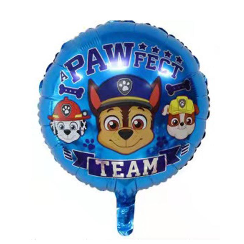 Paw Patrol Dog Paw Cute Cartoon Aluminum Foil Latex Balloons Party Decor Kids Classic Toys Helium Air Inflatable Balls Supplies