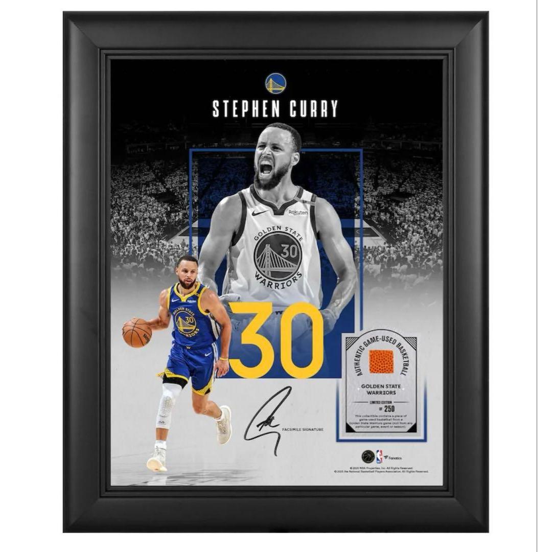 Used [New and unopened] Stephen Curry framed (includes actual used basketball)