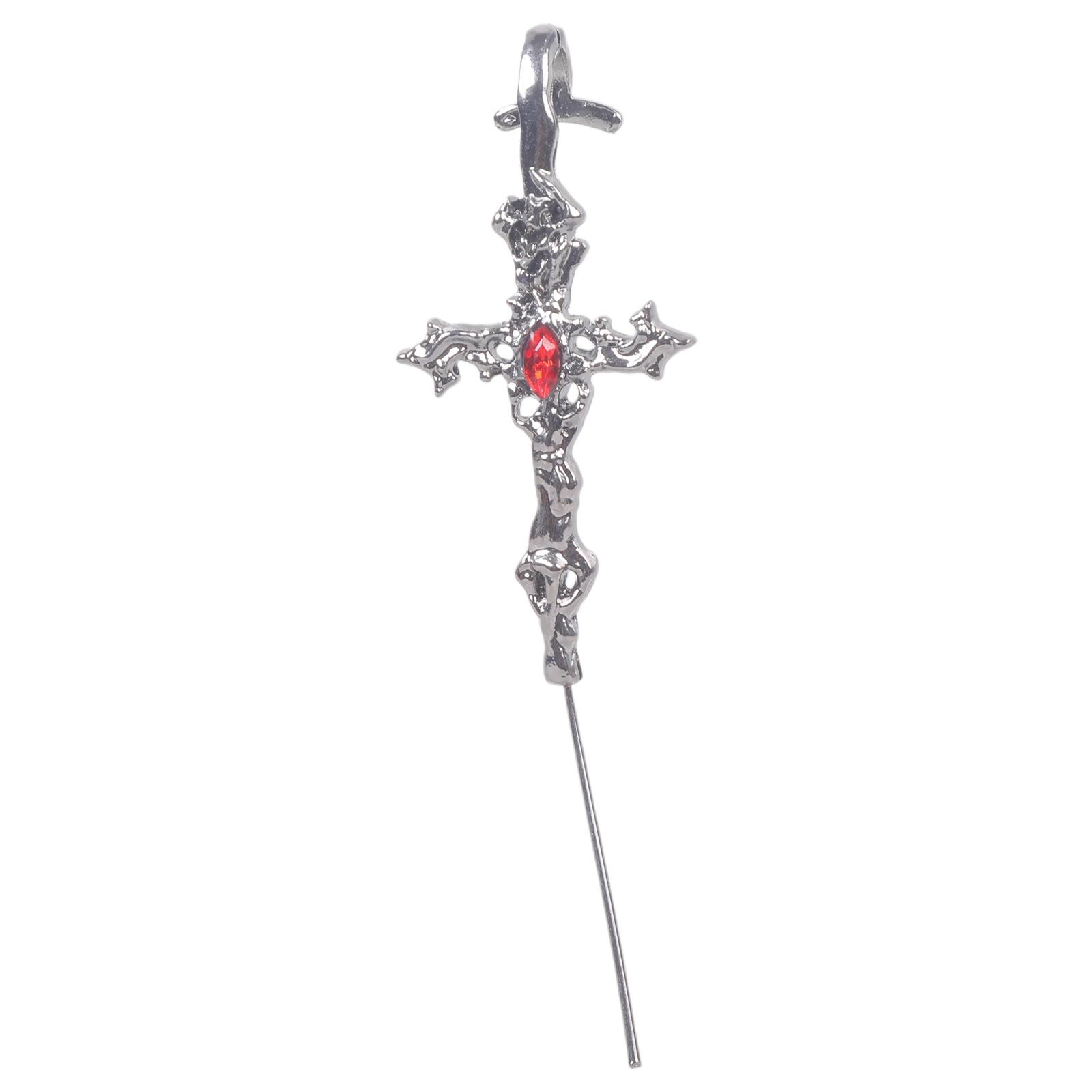 

Серьги Готический Крест Панк Стиль Гипоаллергенный Сплав Пуссеты Для Чувствительных Ушей Темная Эстетика Украшения Идеально Подходят Для Концертов И Повседневной Носки