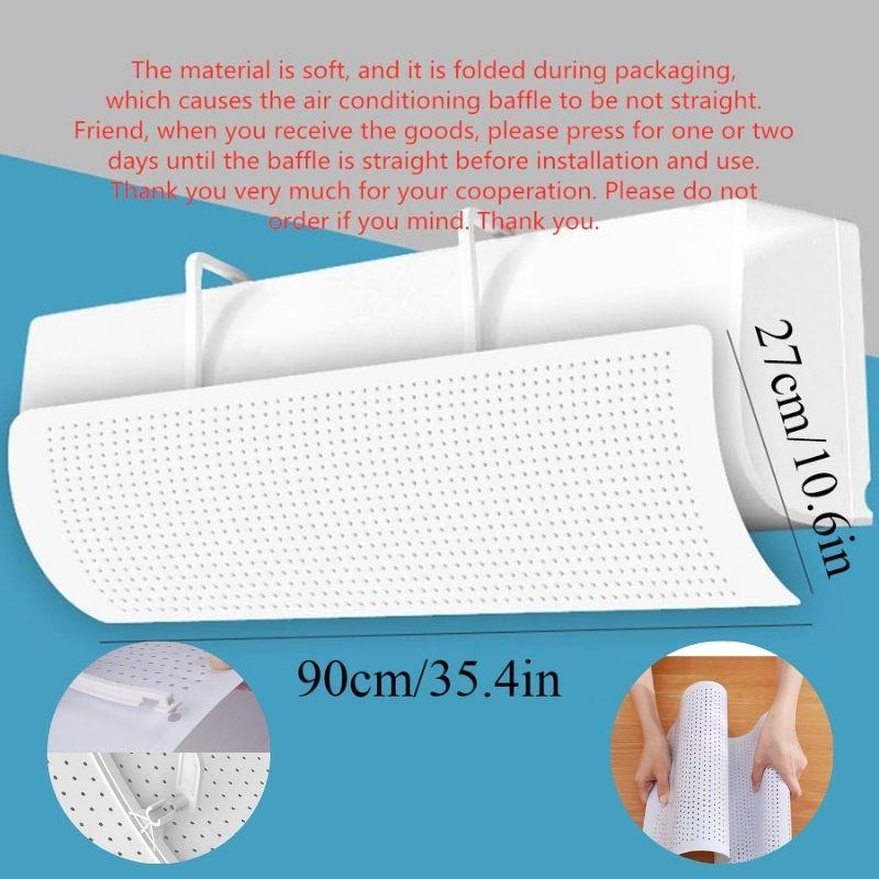 Подвесной кондиционер, ветрозащитный экран с рисунком из мультфильма, противостоящий прямому потоку воздуха, направляющий дефлектор для розетки, принадлежности для детской спальни