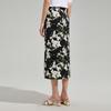 Women's Summer Verdant Floral Midi Skirt