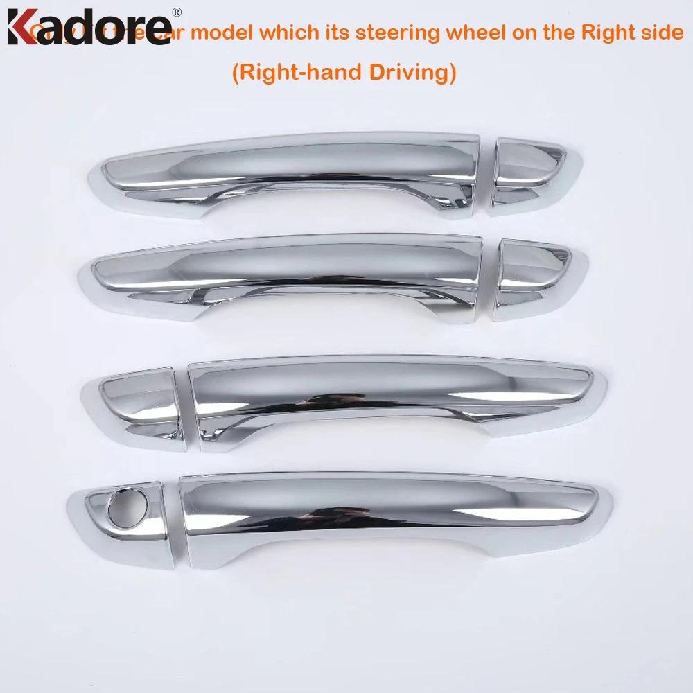 Door Handle Cover Trim For Hyundai Verna Solaris Accent 2018     Chrome Car Side Door Handles Cap Accessories