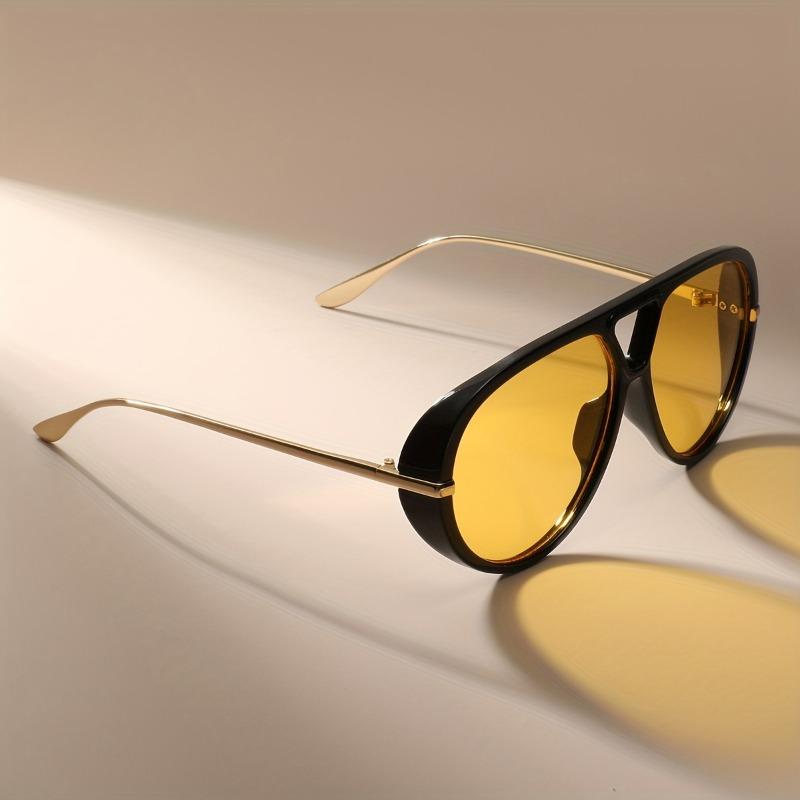 Nepolarizované Módní Sluneční brýle s velkým rámem ve stylu ropuchy Dámské Vintage Sluneční brýle pro muže Štítové brýle