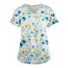 Summer Floral 3d Print Women's T-Shirt Casual Fashion V Neck Pullover Oversize Short Sleeve T-shirt Daily Tops Tees Size XXS-6XL