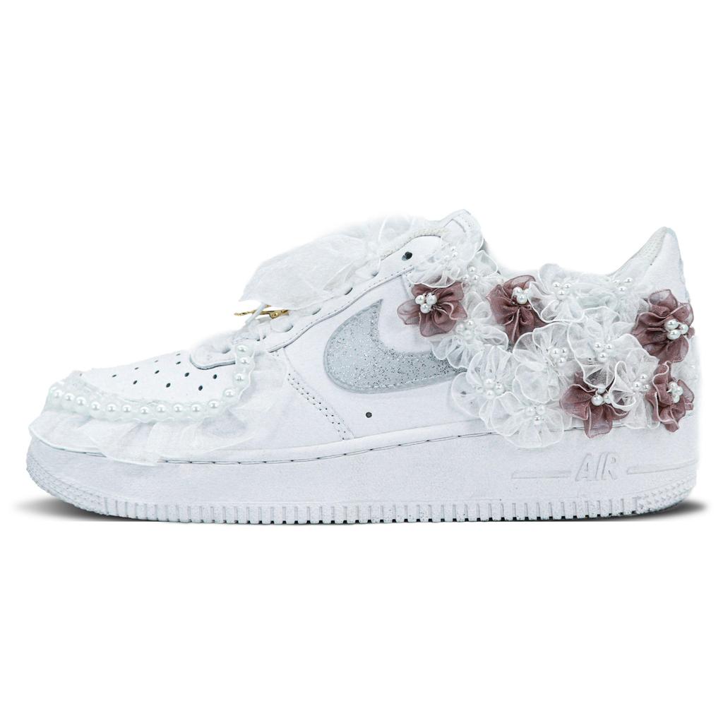 Nike Air Force 1 Slip Resistant Low top Skateboard Shoes Men's White CW2288-111(Team147-)