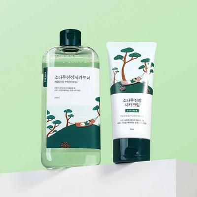 For Men Pine Calming Cica Toner/Cream Set (Toner 300ml+Cream 75ml)
