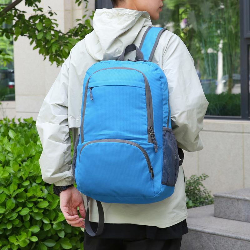 Schoolbag Outdoor Foldable Backpack Portable Anti-splashing Travel Backpack Outdoor Hiking Camping Large Capacity Mountaineering Bag