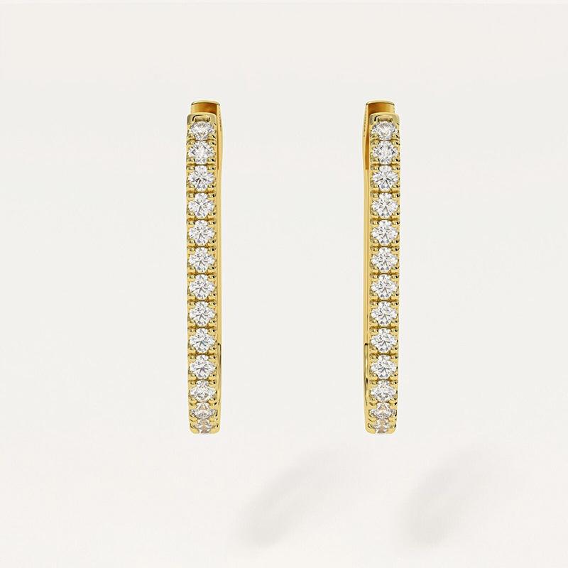 Cercei pătrați simpli pentru femei, zircon micro-incrustat, temperament francez, stil celebritate internet