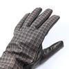 Paul Smith Size Small Gloves, Check, Men's, Black/Brown, 415GL, L02122, 79, [Used]