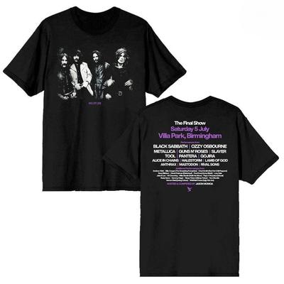 Black Sabbath Back To The Beginning 2025 Tour Final Show Cotton T Shirt High-end Luxury Is for Both Men and Women Top Y2k