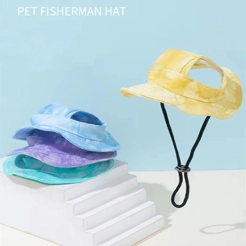 Cotton Cat Sun Hat S/M/L Dog Fisherman Hat Cute Cat Bucket Hat  for Small Medium Cat