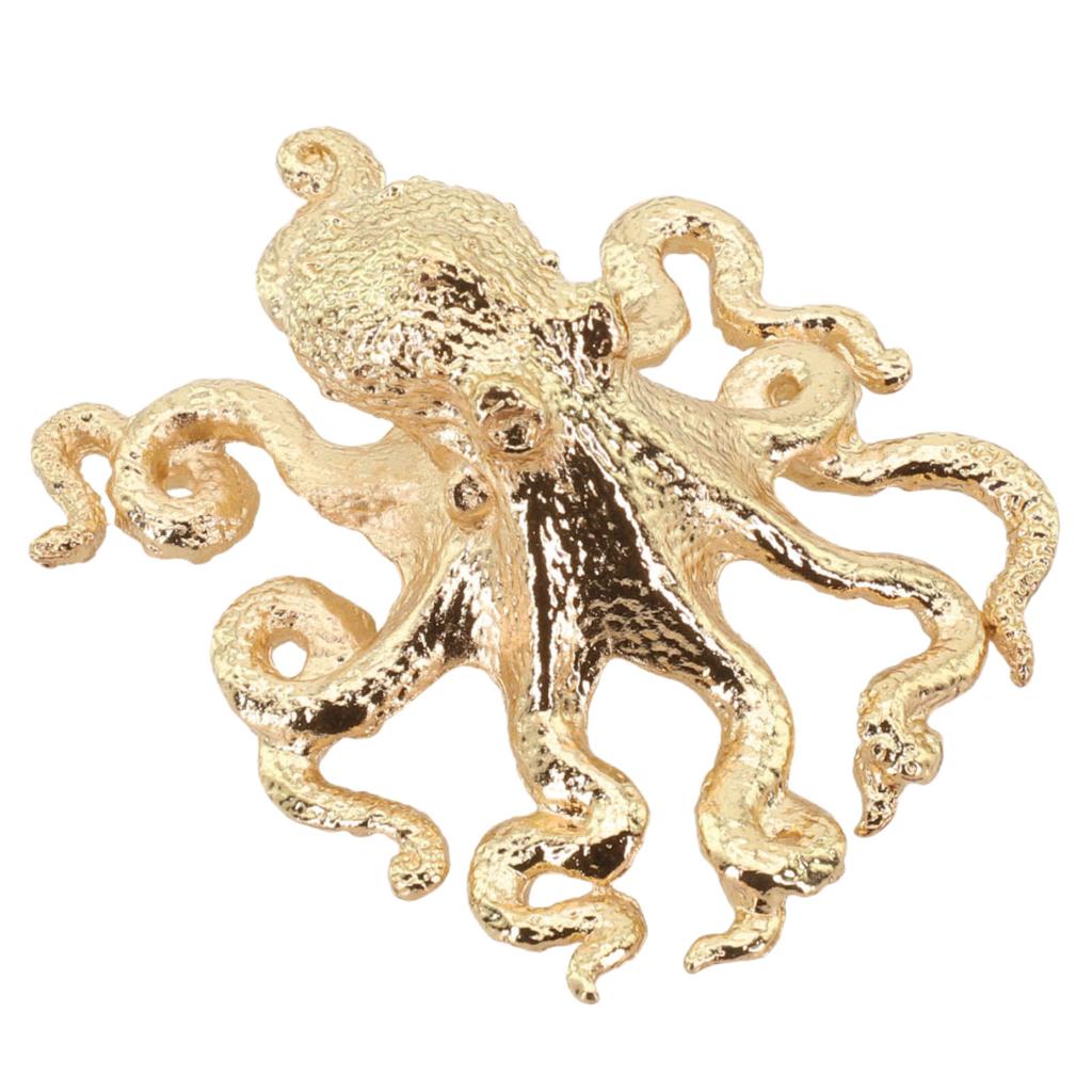 Single Hole Handle Brass Octopus Handle Home Furniture Long-Lasting Use Luxurious Gold Color Rust-Proof Stylish Design