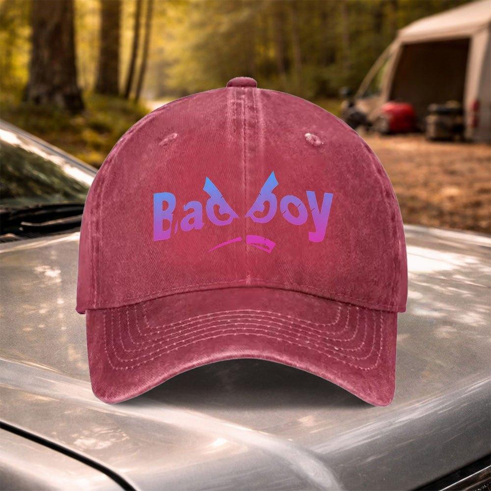 Bad Boy Vintage Baseball Cap  Adjustable Washed Unisex Hat for Unisex  Women Weddings Parties Festivals Sports