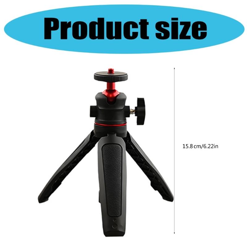360 Degree Adjustable Tripod Tabletop Tripod for Photography Video Recording Handheld Tripod with Phone Clip