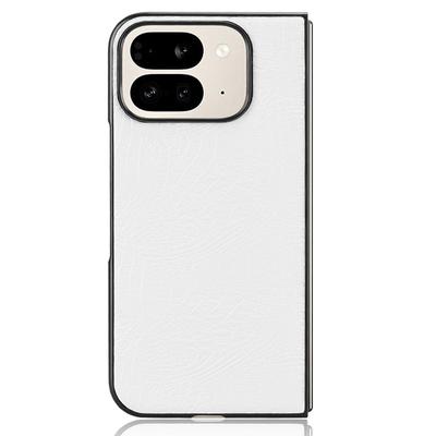 Etui na Google Pixel 9 Pro Fold 5G, pokryte skórą o teksturze krokodyla, twardy PC