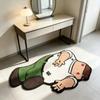 Cartoon Character Designed Floor Mat, Cute, Soft, Non Slip, Washable Carpet, Living Room, Bedroom, Home Decor