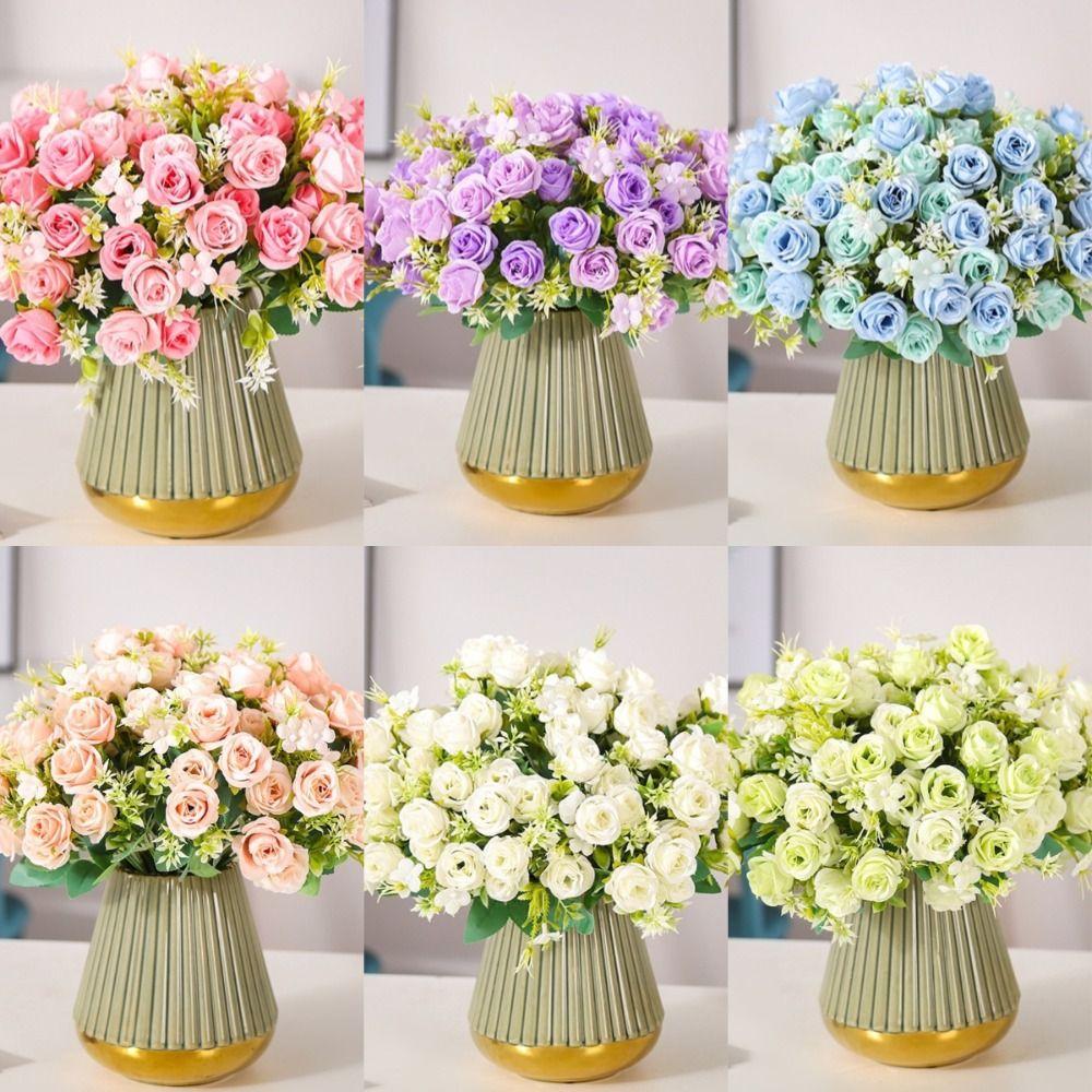 

Landscape Imitation Flowers 30cm Fake Flowers Beautiful Artificial Silk Flowers Spring шампанського