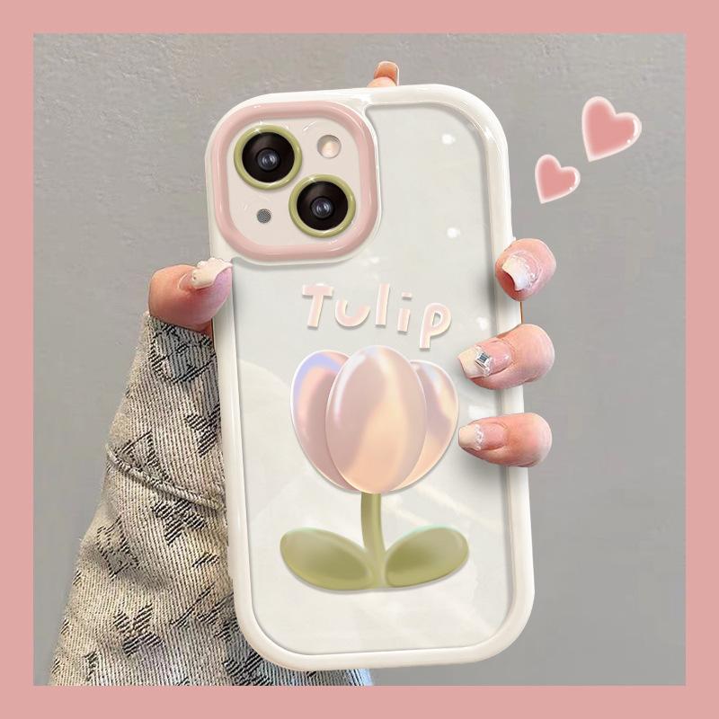 

Подходит для чехла для мобильного телефона Opporeno10 A93/72 Высококлассный сенсор Шампанские тюльпаны Девушки Кремовый чехол Защитный чехол 5g OPPO Reno 10