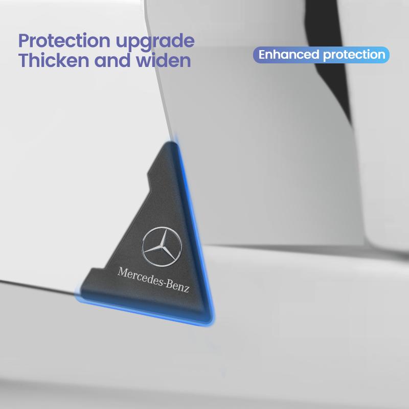 GLC GLB 2pcs Car Door Corner Anti-collision Covers Silicone Protector Stickers For Mercedes Benz W124 W203 W204 A35 A45 C43 C63