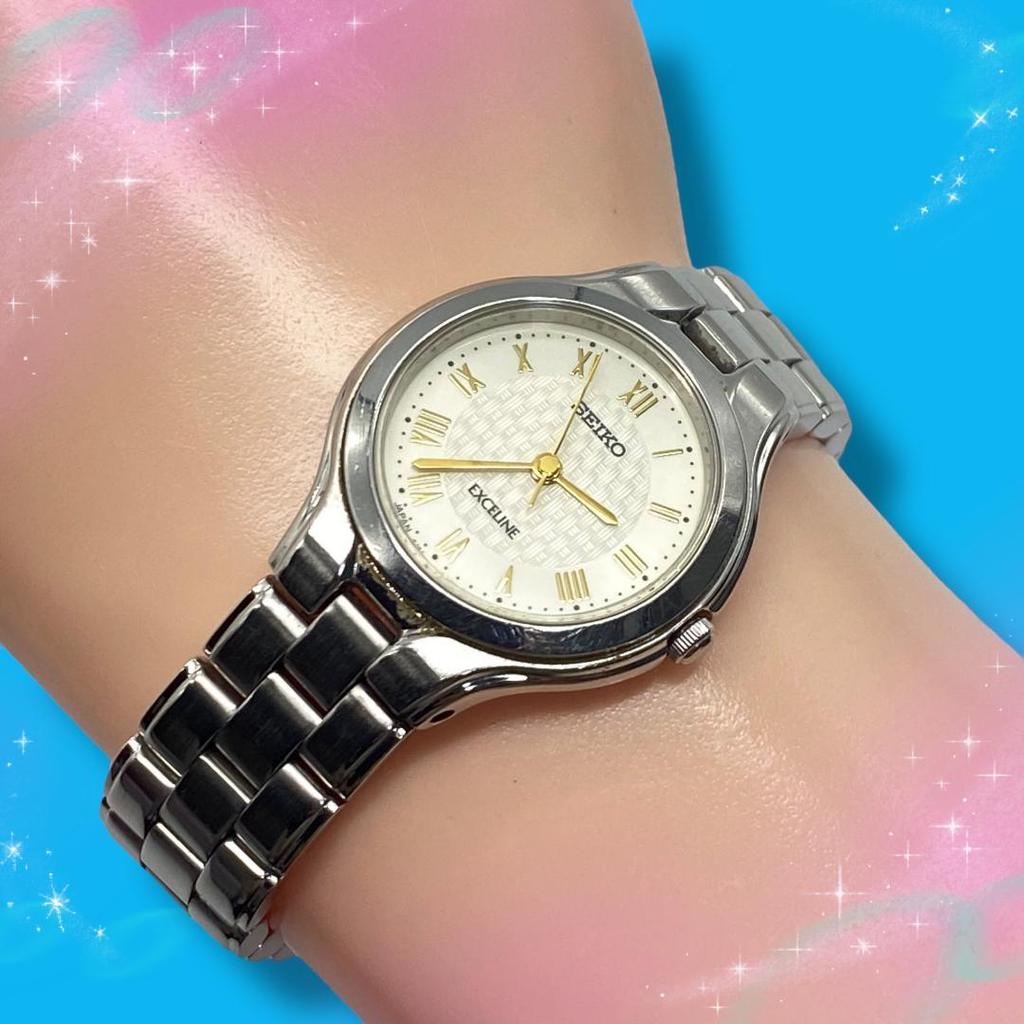 [USED] Working Seiko Exceline Women's Watch, Roman numerals, waterproof, quartz movement