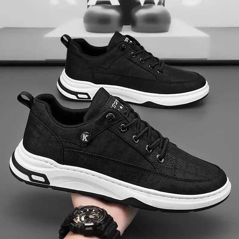 

Fashion Man Shoe With Laces Gray Spring Autumn Sneakers High Quality Fashion 2025 Low Price Classic Original Hiking Casual Shoes for Men 44