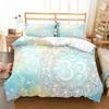 Mandala Flower Duvet Cover Set Bohemian Style Colourful Flowers Comforter Cover King Size For Boys Girls Polyester Bedding Se