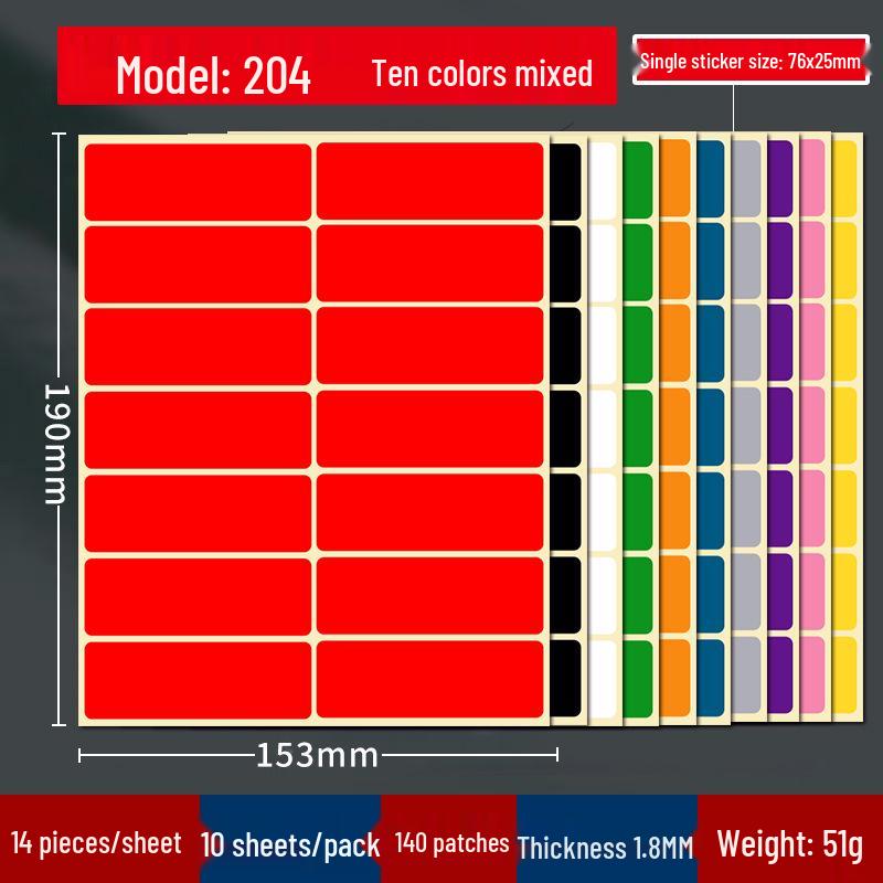 Mixed Color Round Dot Sticker Labels - Available in 10, 16, and 20 Vibrant Colors