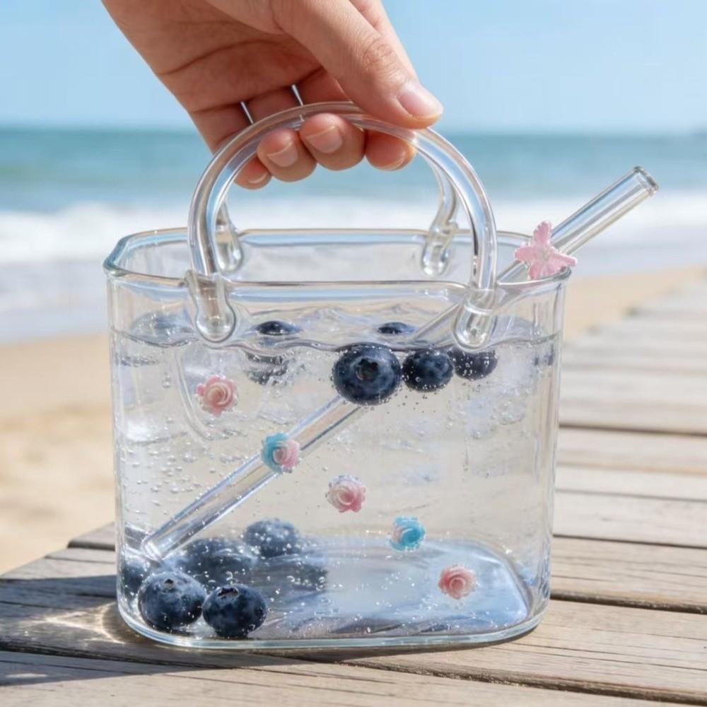 with Straw Creative Cocktail Glasses Novelty Beer Drinking Mug Fruit Wine Glass Home Use