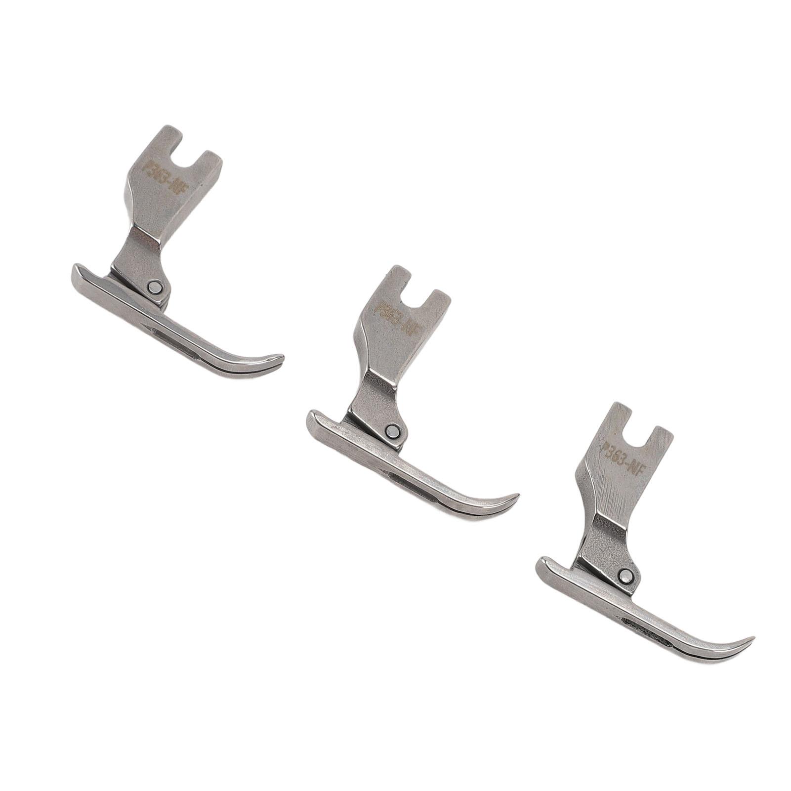 

3PCS Zipper Toothpick Presser Foot Lengthened Steel Flat Bed Presser Foot for Industrial Sewing Machine