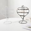 Decorative 50 Hole Heart Shape Iron Jewelry Stand Earring Organizers Desktop Display for Earrings Home Store Presentation