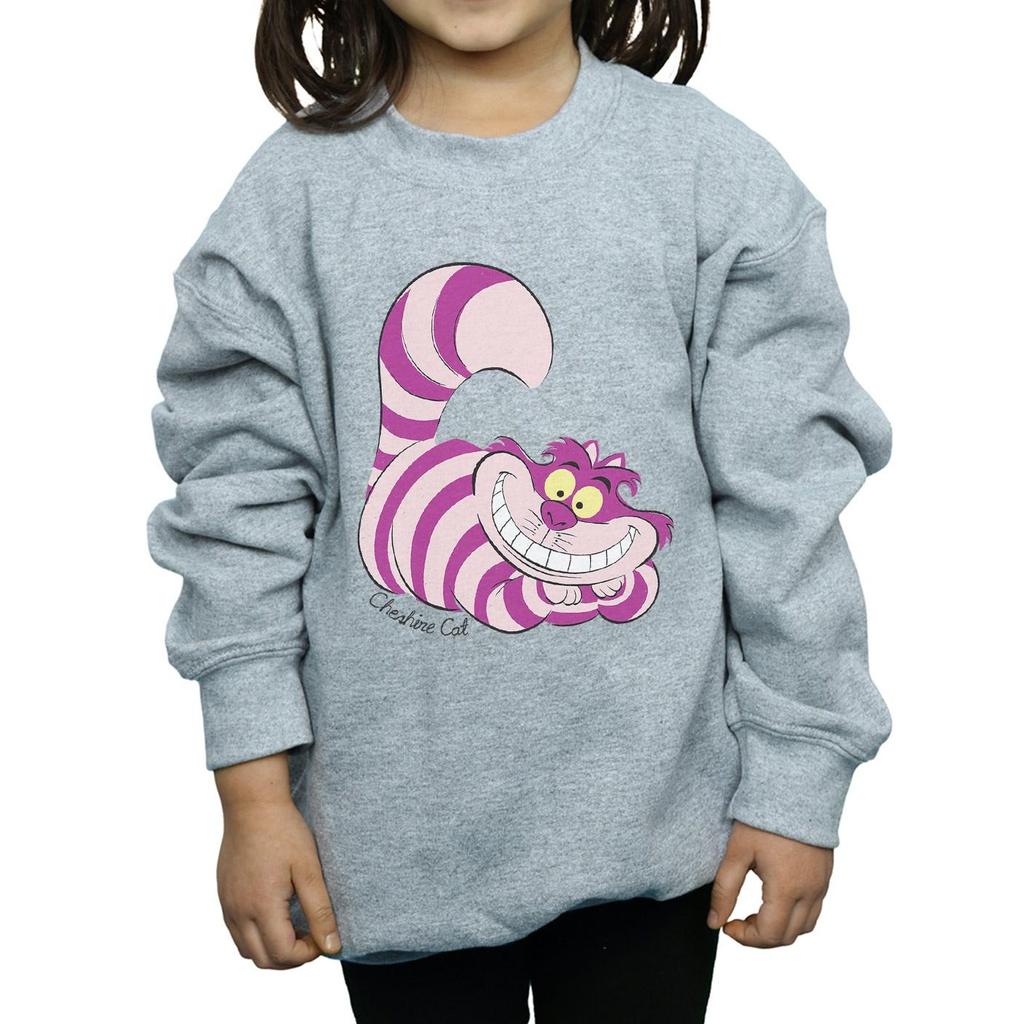 Alice In Wonderland Mädchen-Sweatshirt mit Grinsekatze