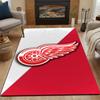 Red Winged Wheel Logo Design Patterned Carpet, Non Slip Mat Suitable for Living Room and Bedroom Sofas