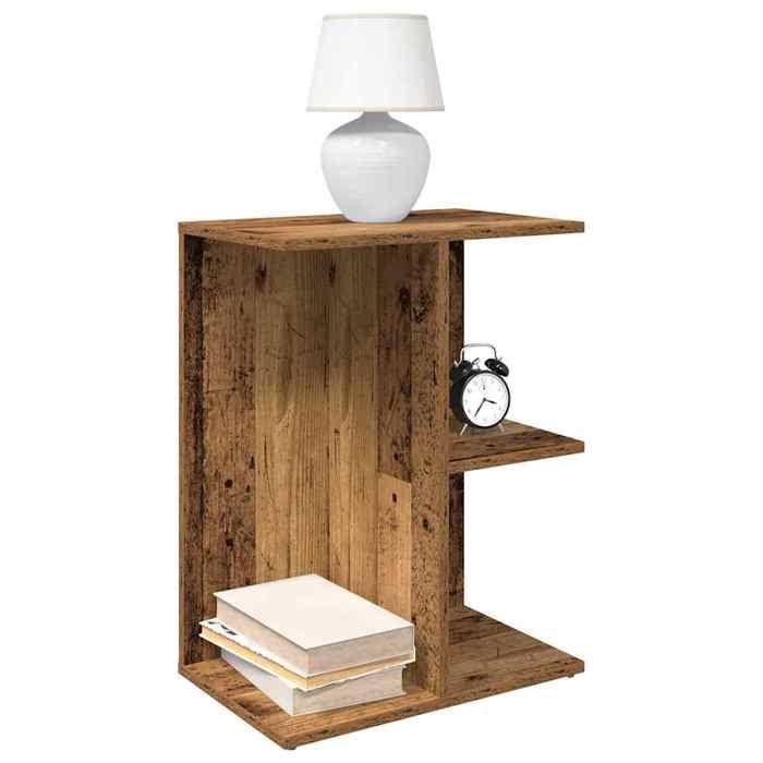 VidaXL Bedside Tables 2 Pcs Old Wood 46.5x29x61 Cm Engineered Wood, Nightstand, Bed Table, End Table, Cabinet 858665