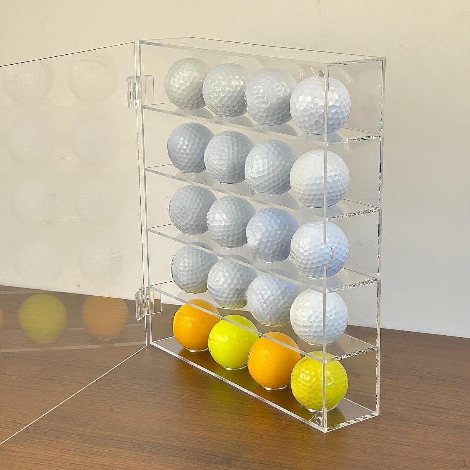 

Acrylic Cabinet for Golf Ball Display, 5 Tier Storage 20 Balls L
