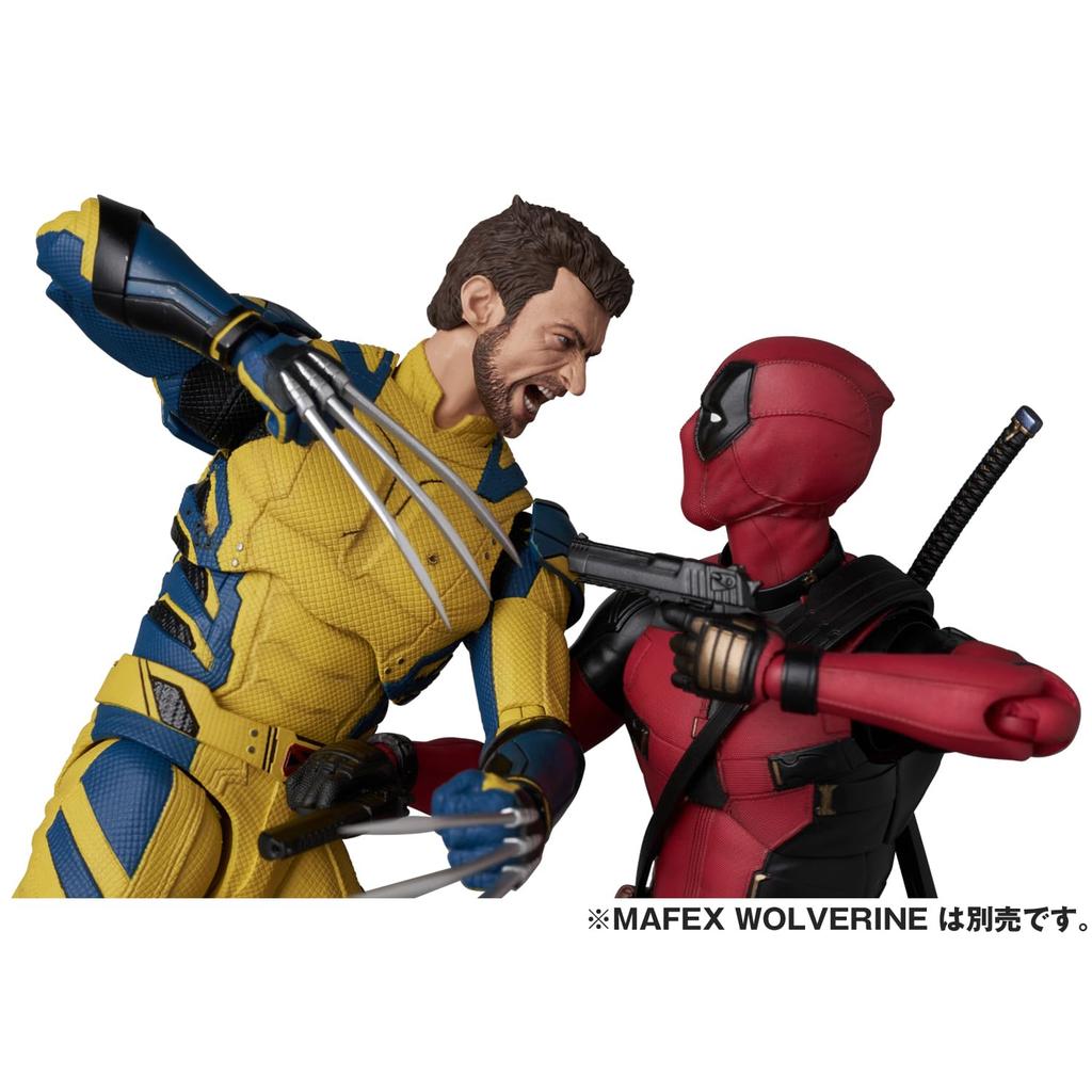 Medicom Toy MAFEX Deadpool Wolverine Approximately 160mm action No.284 (Deadpool & Ver.) - tall, non-scale, pre-painted figure.