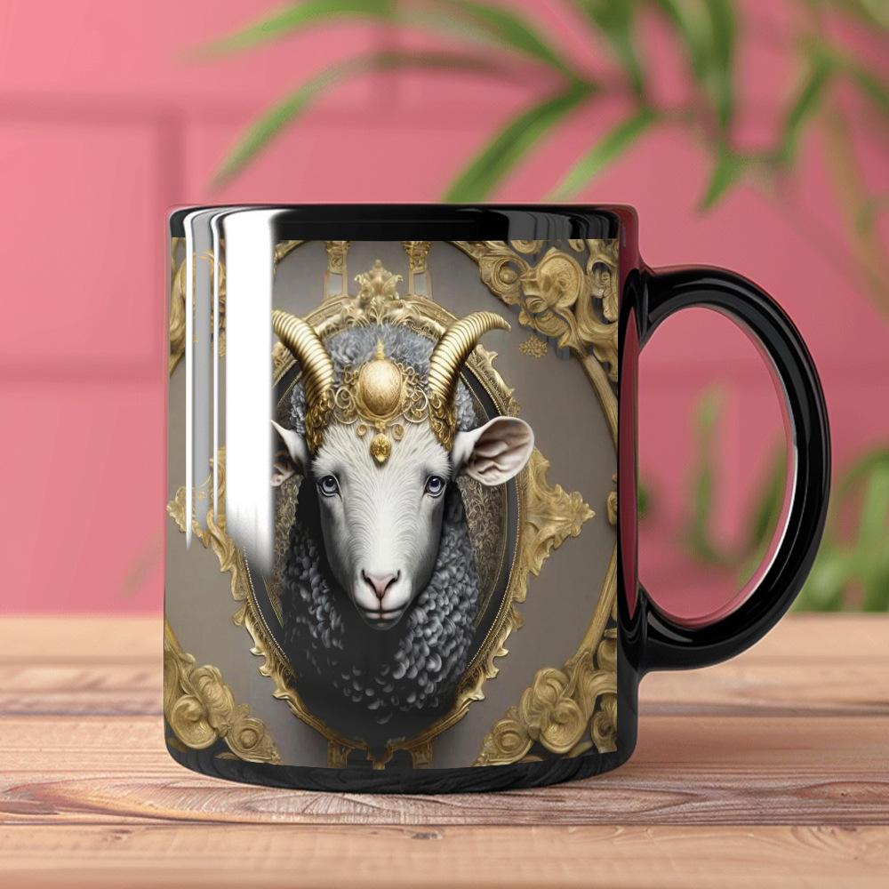 Tiger Lion Ceramic Coffee Cup 3D Milk Tea Water Cups Creative Breakfast Mug Household Drinkware Birthday Gift