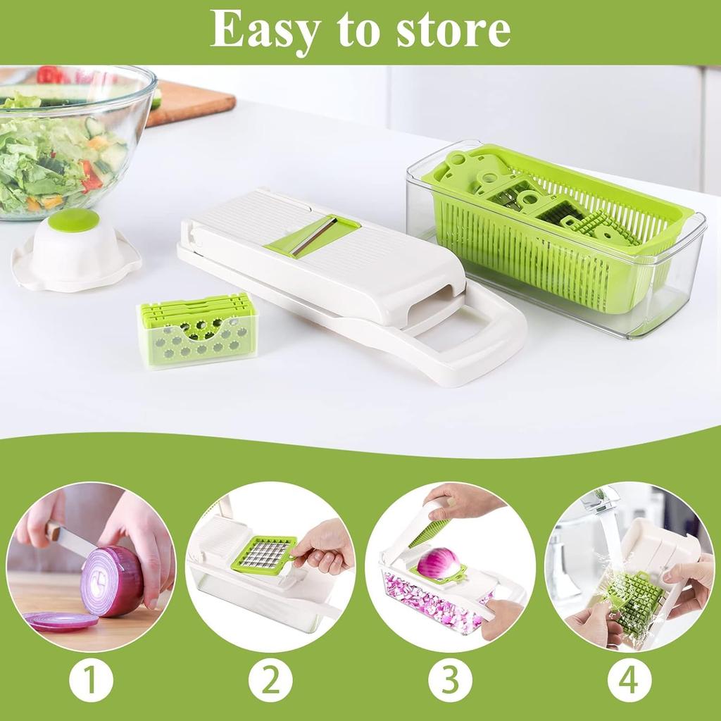 vegetable slicer and grater set Multi-function (white)