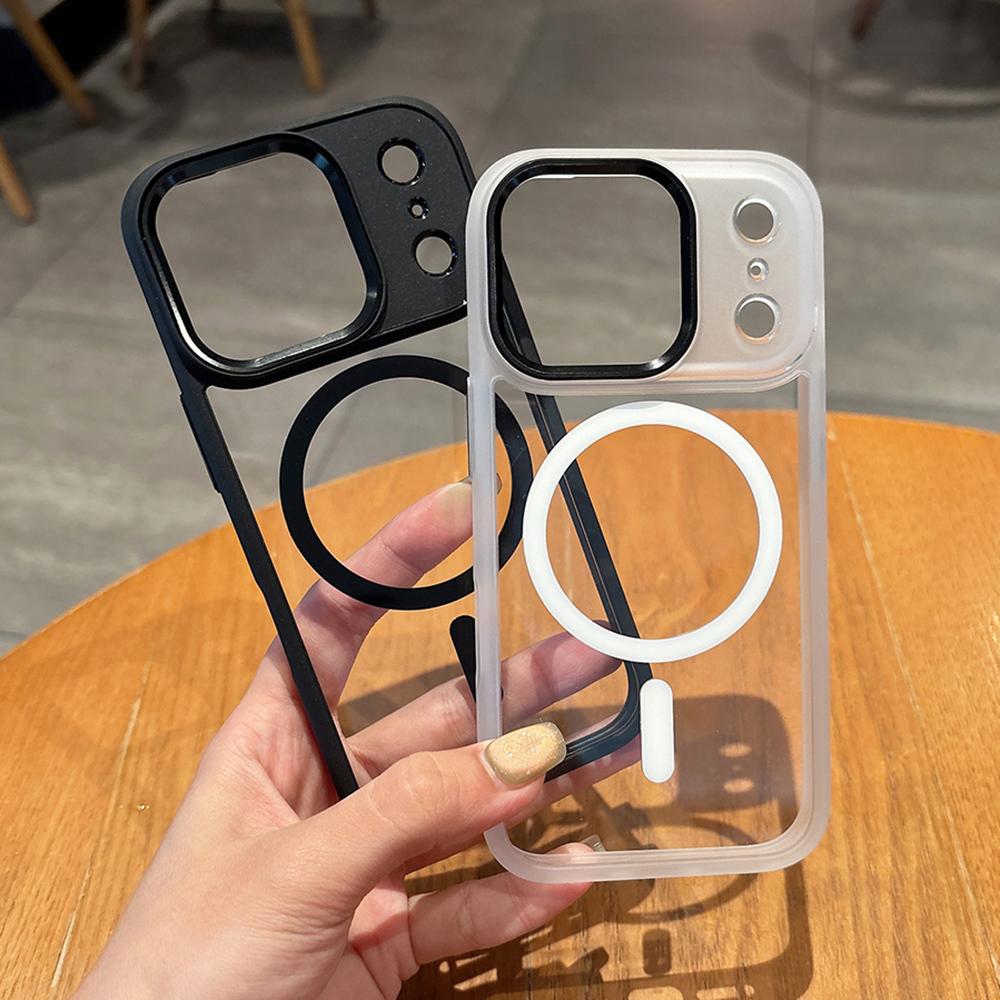Luxury Transparent Shockproof Phone Case For iPhone 17 Pro Max 17Pro 17 For Magsafe Magnetic Wireless Charge Protective Cover