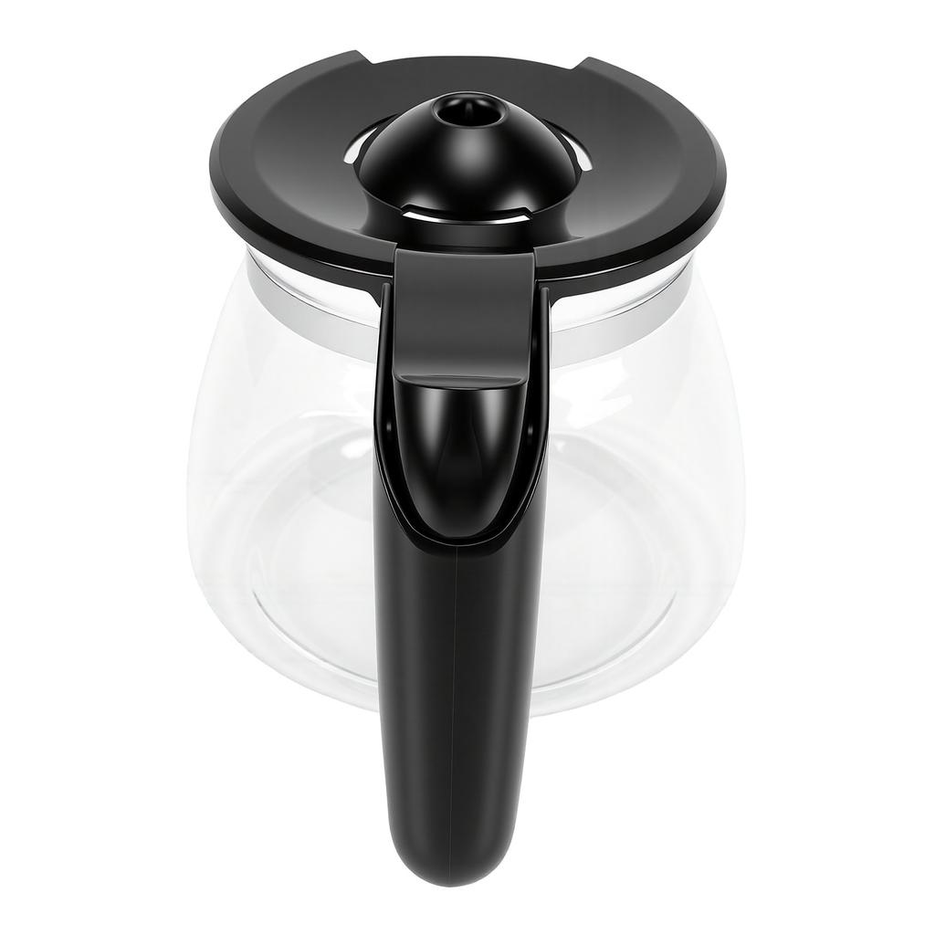 Carafe de remplacement pour cafetière 10 tasses Capacité 1,5 L Pot en verre pour cafetière Lavable au lave-vaisselle Résistant à la chaleur Antidéflagrant