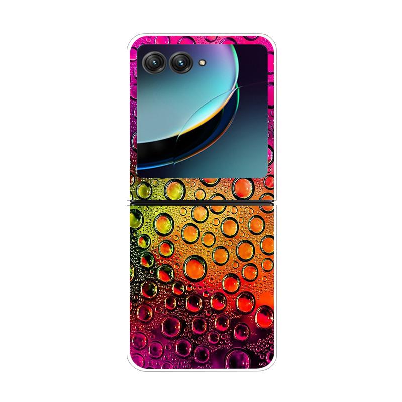 Dla Motorola Razr 40 50 Ultra 5G Przezroczyste Etui Razr40 Razr4 Twardy PC Przezroczysty Tylny Pokrowiec na Telefon Dla Motorola Razr+ Etui